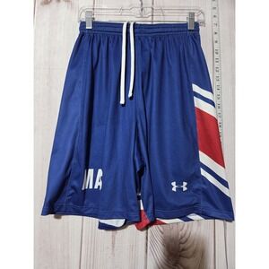 Under Armour Shorts Mens Medium Blue Athletic Basketball Mavs Drawstring‎ Mesh
